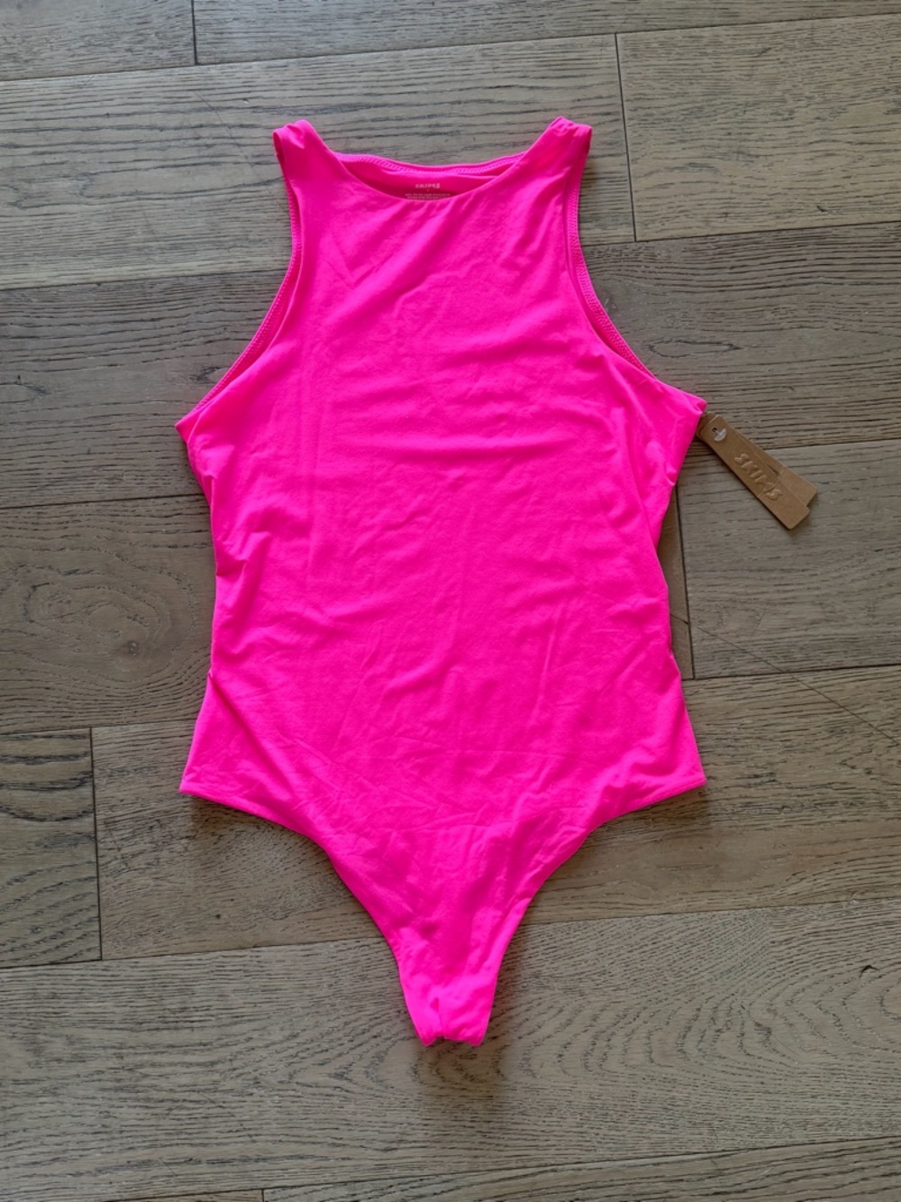 SKIMS Neon Pink Fits Everybody Tank Bodysuit. Brand New with Tags. Size Medium